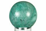 Polished Malachite & Chrysocolla Sphere - Peru #252664-1